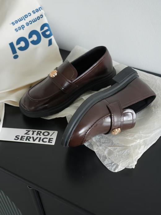 Opel真皮百搭山茶花乐福鞋 商品图3