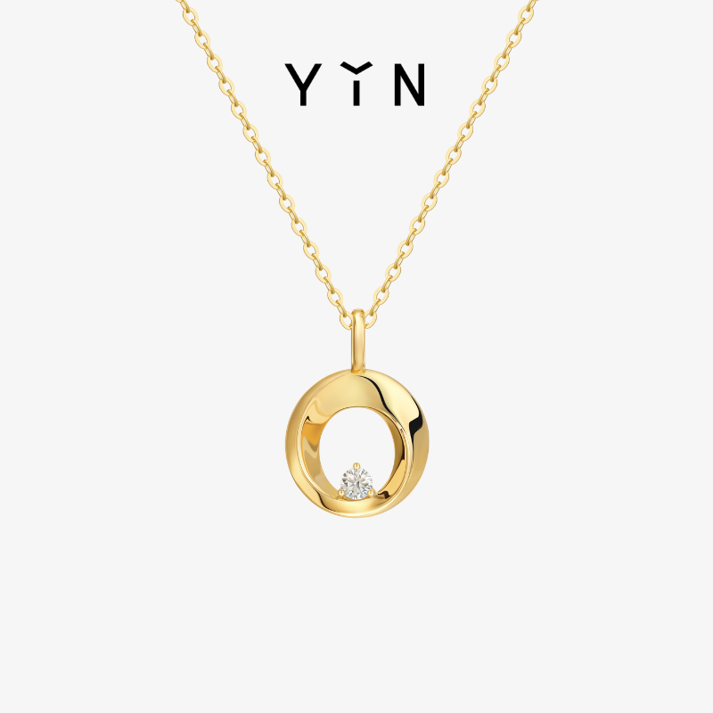 「隐」莫比乌斯环星钻项链