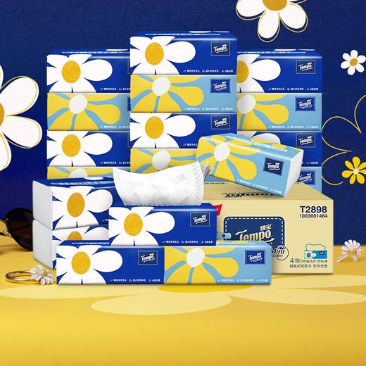 T2898F得宝抽纸聚亨装 4层80抽24包 商品图0