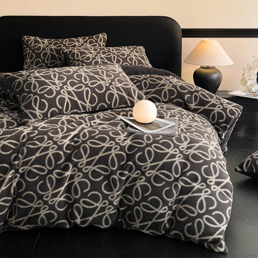 【仿羊绒牛奶绒四件套】仿羊绒牛奶绒床上四件套加厚加绒床品保暖毛绒床品 商品图10