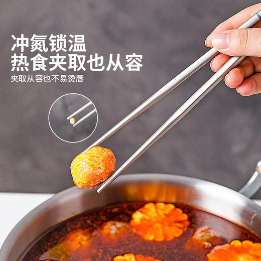 摩登主妇纯钛筷子家用2025新款高档抗菌防霉专人专用食品级钛筷子 商品图2