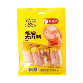 【超市】友厨坊地道大肉肠黑胡椒味240g