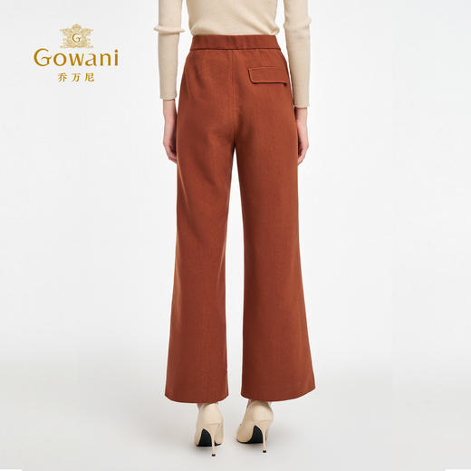 乔万尼2025秋新品明亮复古感微阔显瘦直筒裤ED3F241 商品图4