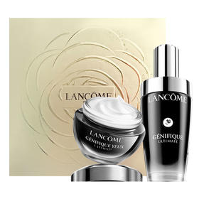 兰蔻新款超修两件礼盒款 （小黑瓶肌底液100ml新款+小黑瓶眼霜20ml 新款 ） 带礼盒礼品袋 送礼优享