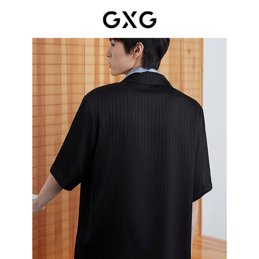 GXG男士家居服 冰丝感顺滑短袖睡衣套装男 25年春夏新品 商品图3