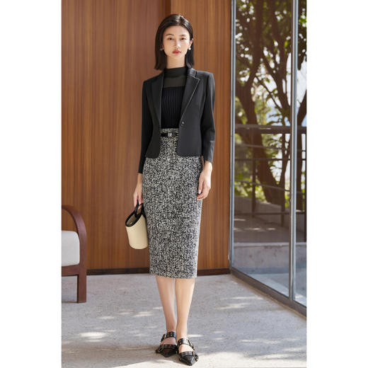 米思阳2026春季新款知性优雅通勤风百搭小西装显瘦优雅西装外套女4882 商品图4