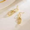 Winy S925 舞动奇迹 耳饰 金色合成立方氧化锆耳钉 滴胶工艺时尚百搭女款 商品缩略图2