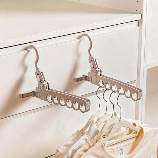 摩登主妇旅行可折叠晾衣架便携式酒店出行旅游用品出差晒衣服神器 商品图0