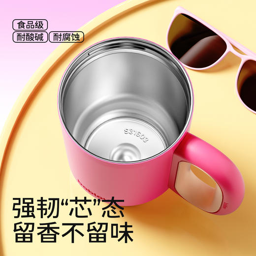 bablov花伴森小幸运吸管保温杯女生高颜值大容量水杯2025新款咖啡杯办公室杯子 商品图1