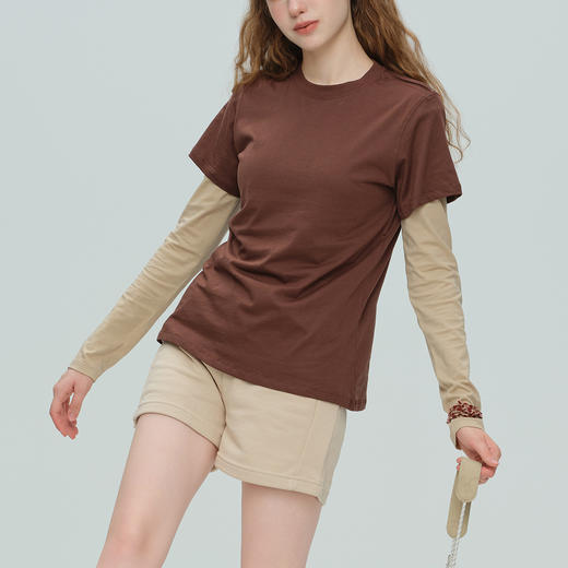 跃牌【周游世界】秋冬新款通勤百搭款运动长袖T恤圆领宽松休闲健身服上衣TP0751 商品图3