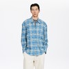oneup薄法兰绒格子宽松衬衫（男女同款） 商品缩略图0