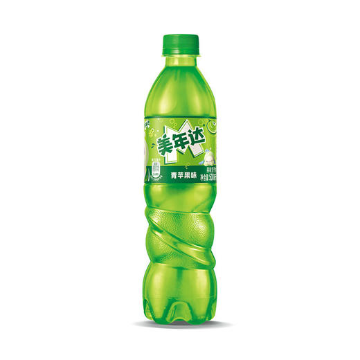 美年达青苹果味 500ml 商品图0