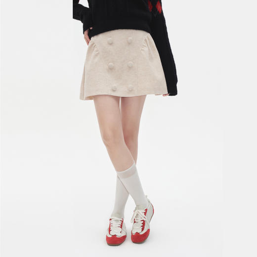 HERLIAN 2025秋冬新品双排扣休闲短裙 商品图1