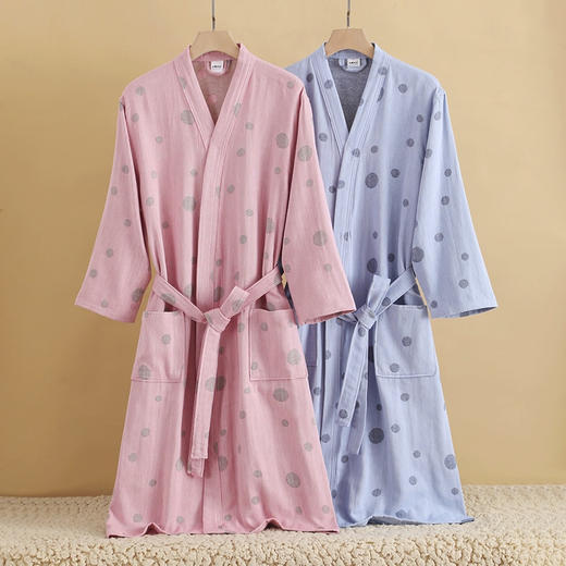 裁缝学苑QL14纯棉纱布浴袍纸样男女同款四季可穿浴巾情侣款睡袍睡衣样板 商品图4
