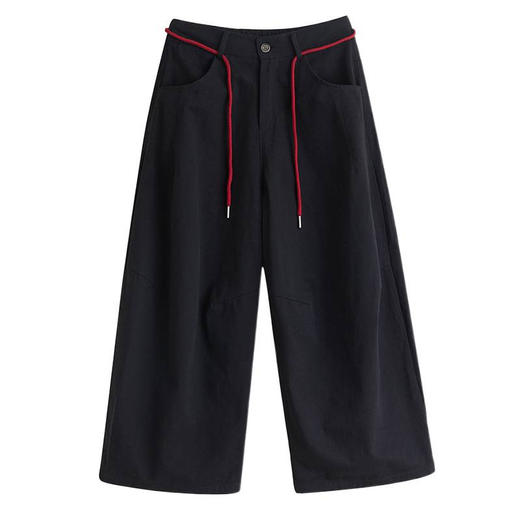 GYH 3329复古文艺纯色宽松时尚休闲复古简约哈伦裤 商品图4