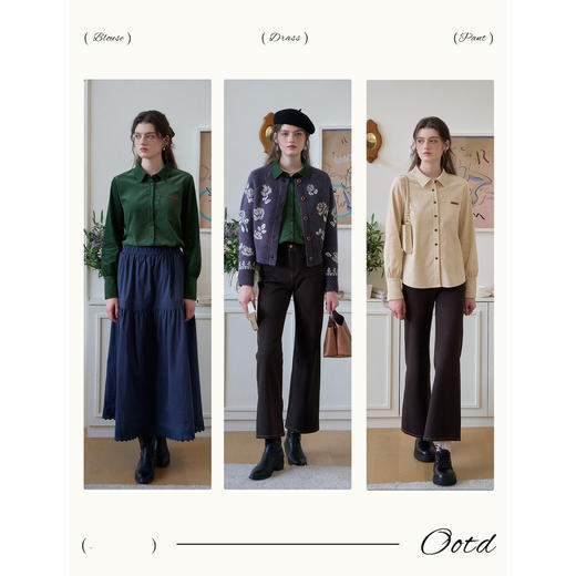 SimpleRetro法式复古百搭灯芯绒衬衫女上衣 商品图1