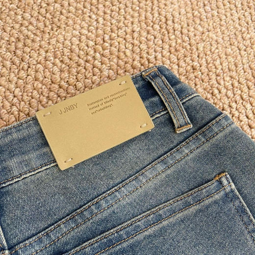 【开放日忙 秒杀价已调 直接拍】江南布衣 手工晕染 四季都可以穿的柔软的会呼吸的牛仔裤 喇叭裤 商品图11