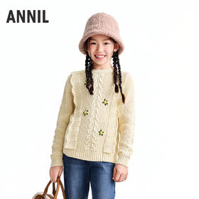 【实体店同款】女童长袖毛衫冬季新款安奈儿童装AG544090