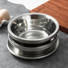 【醒粉福利29.9元八件套】KEYIOW食品级不锈钢盆八件套16*5.5cm/3个，16*3cm/3个，14cm/2个