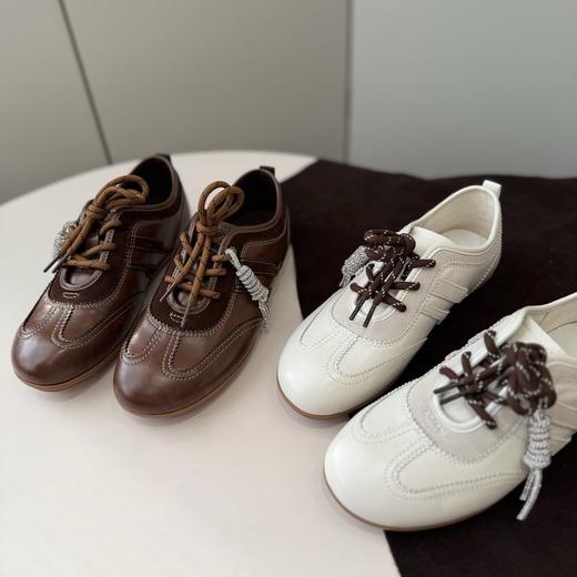 JEHURFIE/纪华菲 全羊皮音符德训鞋 时尚百搭 舒适柔软 商品图0