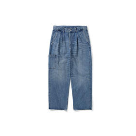 PRIMEE 水洗自然加工宽松锥形牛仔裤