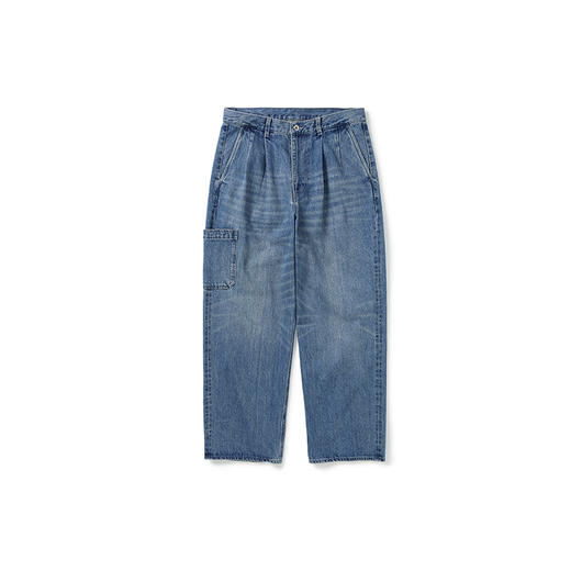 PRIMEE 水洗自然加工宽松锥形牛仔裤 商品图0