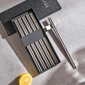 摩登主妇纯钛筷子家用2025新款高档抗菌防霉专人专用食品级钛筷子