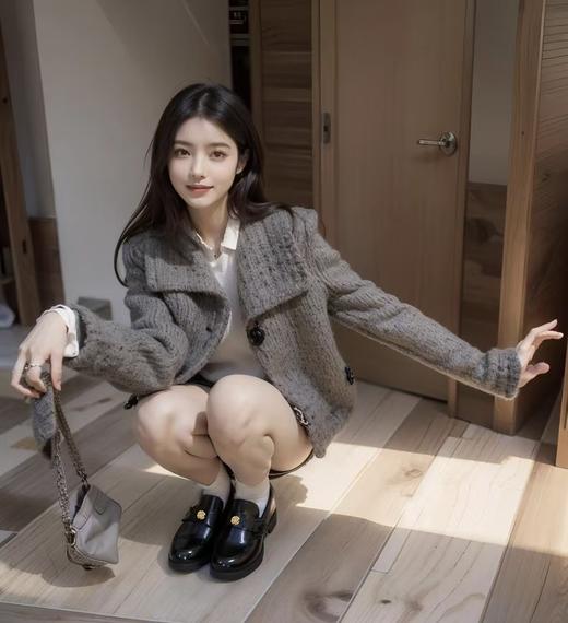 Opel真皮百搭山茶花乐福鞋 商品图1