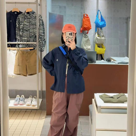 素然宽松休闲款式长袖衬衫 可当外套8092501 商品图4