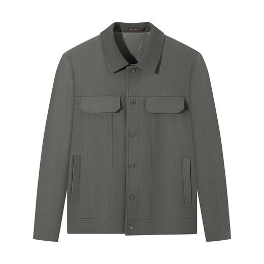 【53.5%羊毛】柒牌夹克秋冬新款保暖外套男士商务休闲百搭男装129D70070 商品图4