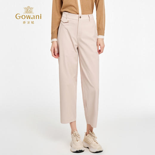 乔万尼新品2025秋轻盈云感显瘦九分弯刀裤ED3F327 商品图2