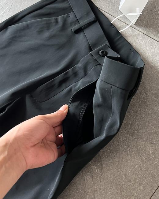 D092641小蜜蜂西装裤净版黑裤男士休闲厚款牛奶丝西裤 商品图7