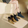 Westory2025年冬季小方头低跟流苏一脚蹬休闲短靴W25DS85651 商品缩略图1