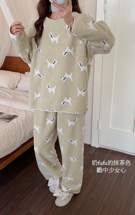 秋冬新款【云朵绒软绵绵睡衣】家居服套装 可外穿加绒加厚两件套  商品图11