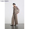 PURE TOUCH女装 25秋冬羊毛混纺西装外套钢花呢收腰简约通勤西服 商品缩略图1