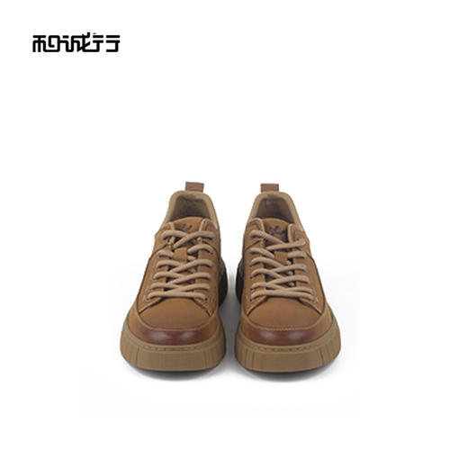 和诚行2025秋冬新款复古厚底时尚百搭男式休闲鞋0551252 商品图2