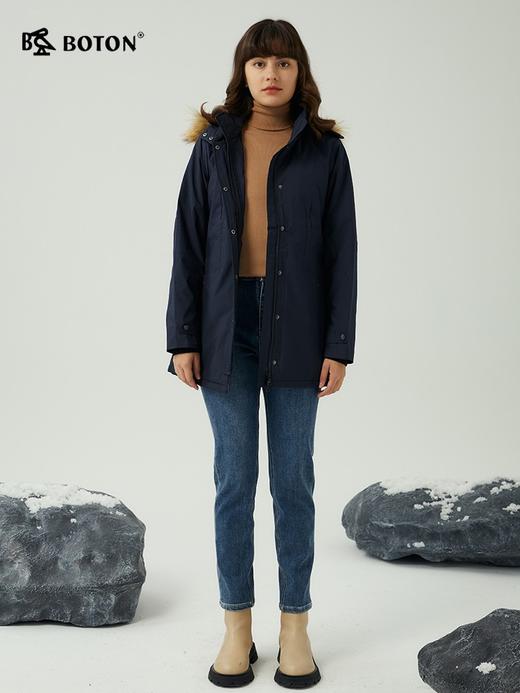 【360度弹力】波顿女士春秋冬 微宽松直筒牛仔长裤 舒弹藏肉 中高腰合身显瘦款LE310323 商品图1