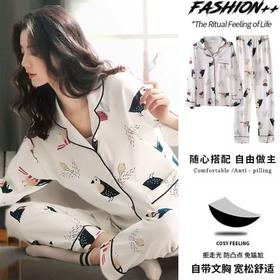 纯棉男女款家居服 带胸垫 经典舒适  上衣+下衣套装 