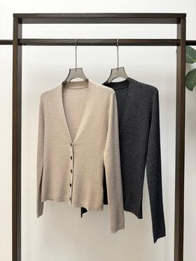 YS1649-BC修身羊绒针织开衫【Hera&Song】