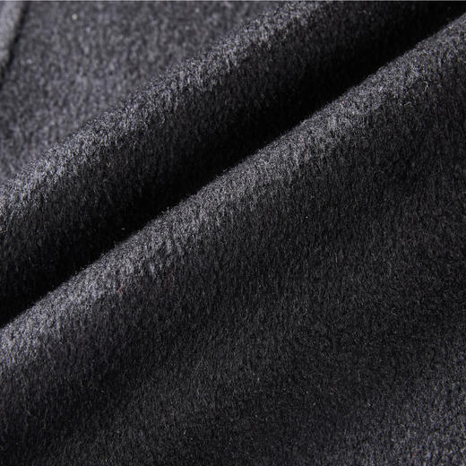 PURE TOUCH女装25秋冬新款丝绒毛混纺毛呢大衣黑色中长款直身外套 商品图2