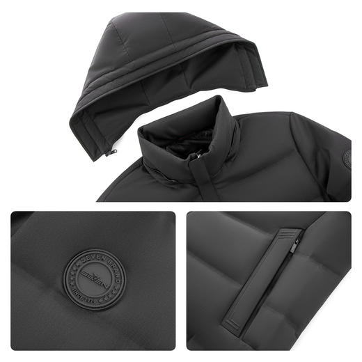 【黄金鲜羽绒】柒牌男装2025冬季新款羽绒服休闲保暖外套129E70170 商品图3