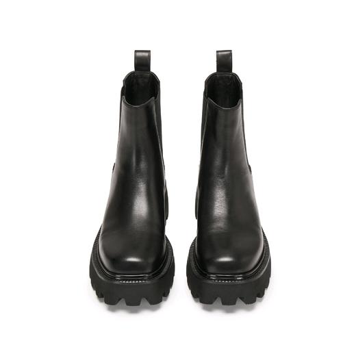 【云粉节】【思加图】BF楼思加图2025新款英伦风棕色切尔西靴烟筒靴中靴厚底女靴子Z1455, 吊牌价2090，活动价1598 商品图3