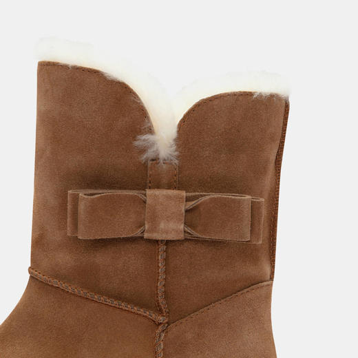 HERLIAN 2025秋冬新品蝴蝶结装饰毛绒绒厚底雪地靴 商品图3