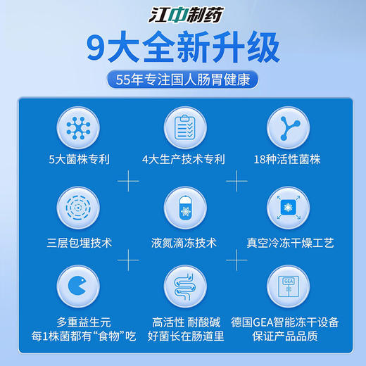 【专注肠胃健康56年】江中12000亿活菌益生菌冻干粉  56年专注国人肠胃健康 商品图4