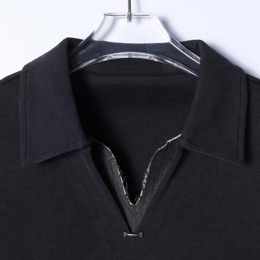 SDSA男士秋冬新款痞帅男装潮牌撞色拼接假两件翻领卫衣百搭时尚 商品图1