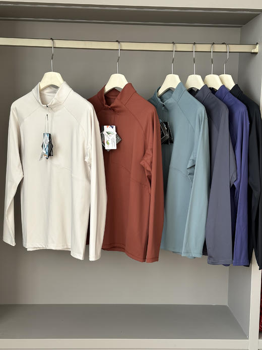 【PAMPA&POP重磅款】口碑超好👍品质超高🔥👊【迪家情侣款半拉链长袖运动衫】  ✅可休闲、可运动、可商务！单穿或者做内搭都很百搭！  ⚠️六个尺码，男女同款，最大可穿200斤❗️ 商品图2