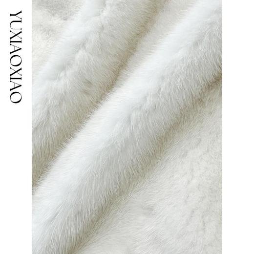 余潇潇【冰河时代】高级感慵懒气质水貂连帽蝙蝠袖宽松皮草外套冬季 商品图2