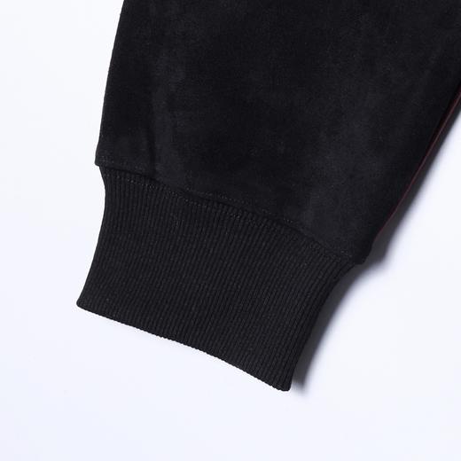 WT230SDSA男士秋冬新款痞帅男装美式绒面撞色拉条立领拉链卫衣百搭时尚 商品图3