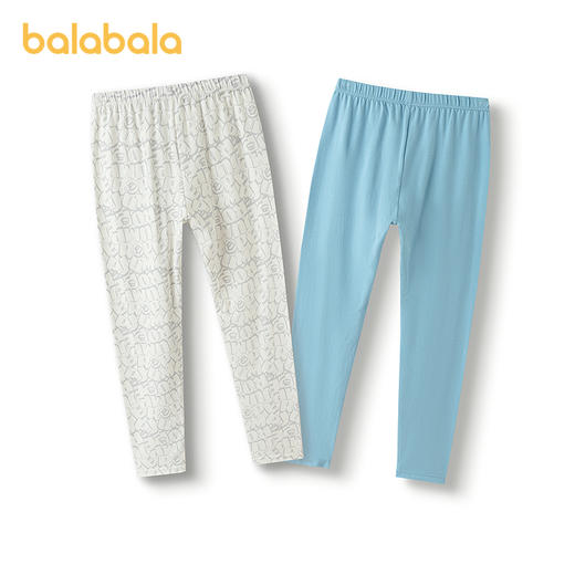 巴拉巴拉男童保暖裤秋季新品儿童秋裤打底睡裤两条装 商品图4