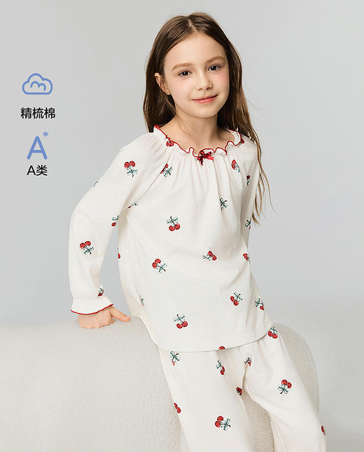 5楼爱慕儿童樱桃礼物家居服上衣  AK141J541 商品图0